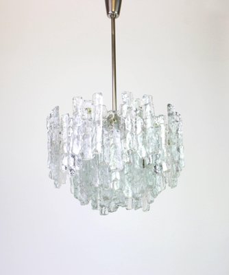 Large Murano Ice Glass Chandelier by Kalmar, Austria, 1960s-UGR-1085677