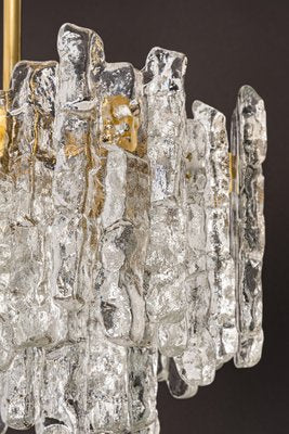 Large Murano Ice Glass Chandelier from Kalmar, Austria, 1960s-UGR-1085404