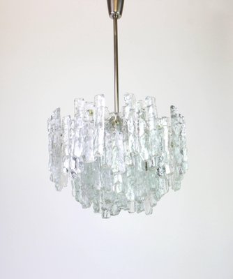 Large Murano Ice Glass Chandelier from Kalmar, Austria, 1960s-UGR-1086324