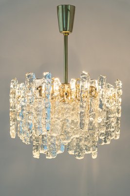 Large Murano Ice Glass Chandelier from Kalmar, Austria, 1960s-UGR-1085404