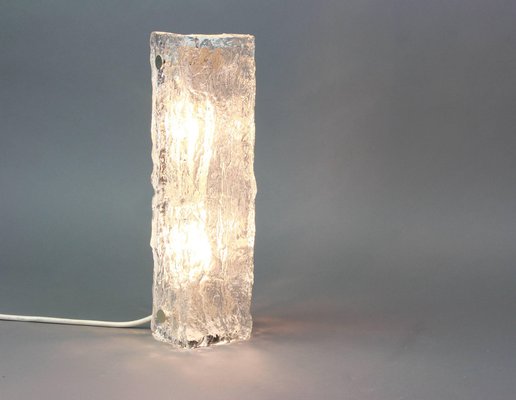 Large Murano Ice Glass Vanity Sconces by Kaiser, Germany, 1970s-UGR-1086278