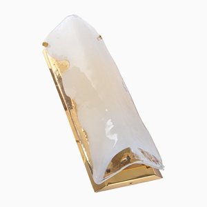 Large Murano Ice Glass Wall Sconce by Carlo Nason for J.T. Kalmar, 1960s-DEK-1146233