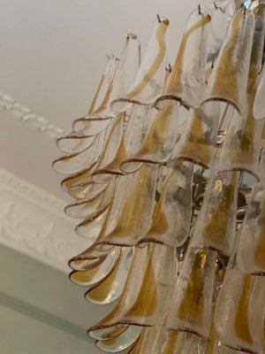 Large Murano Sand Toned Glass Chandelier from Mazzega-ARN-2032769