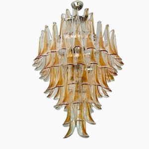 Large Murano Sand Toned Glass Chandelier from Mazzega-ARN-2032769