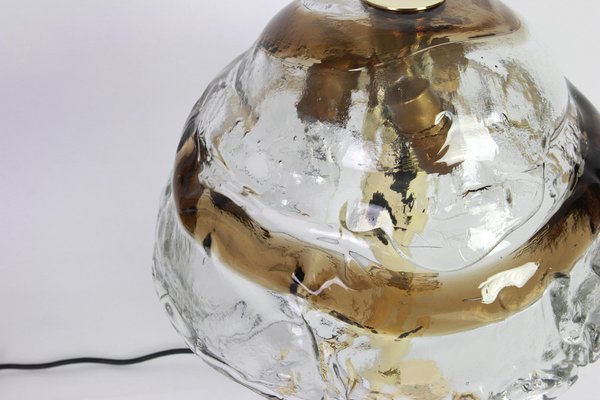 Large Murano Smoked Glass Table Lamp from Kalmar, Austria, 1970s-UGR-1085991