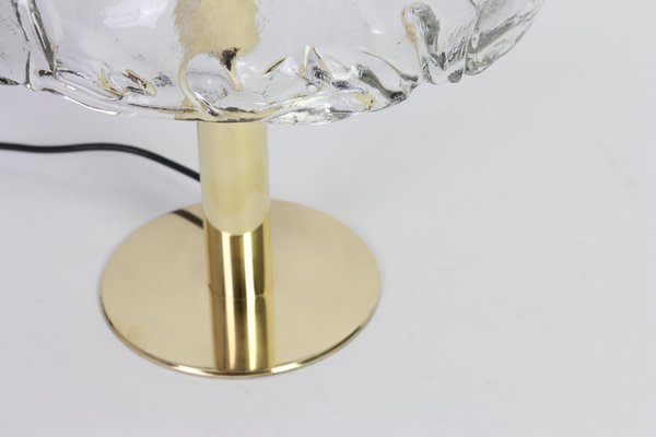 Large Murano Smoked Glass Table Lamp from Kalmar, Austria, 1970s-UGR-1085991