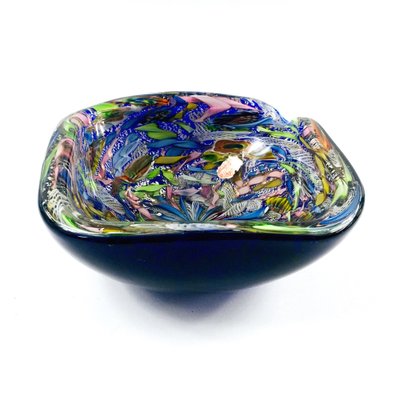 Large Murano Tutti Frutti Art Glass Bowl by Dino Martens for Aureliano Toso, Italy, 1960s-BMM-1339281