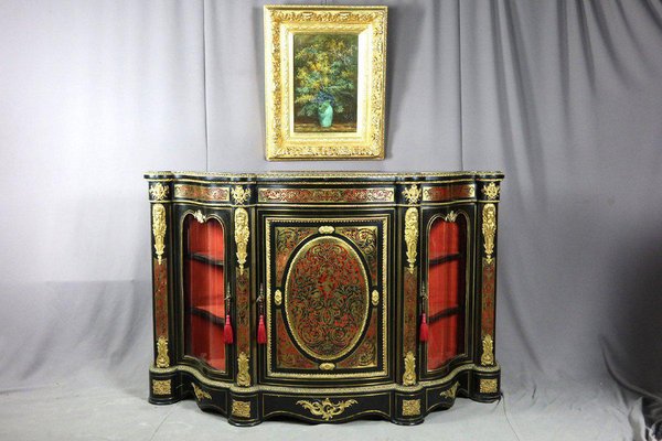 Large Napoleon III Marquetry Boulle Buffet-WSV-1448545