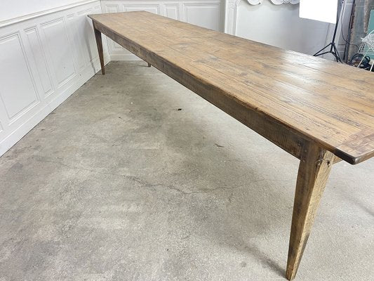 Large Oak and Fir Dining Table, 1920s-PB-2040378