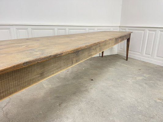 Large Oak and Fir Dining Table, 1920s-PB-2040378