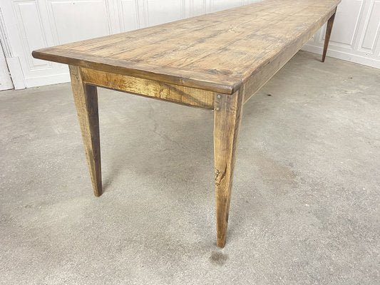 Large Oak and Fir Dining Table, 1920s-PB-2040378