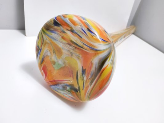 Large Orange Fenicio Glass Vase by Fratelli Toso, 1960s-JPQ-2041337