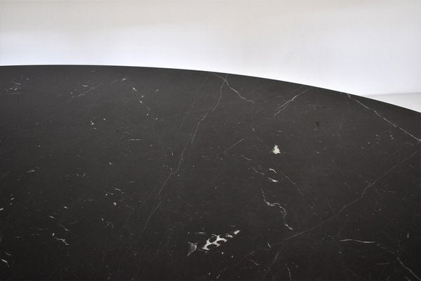 Large Oval Black Marble Tulip Dining Table by Eero Saarinen for Knoll Studio, 1990s-TEA-1620521