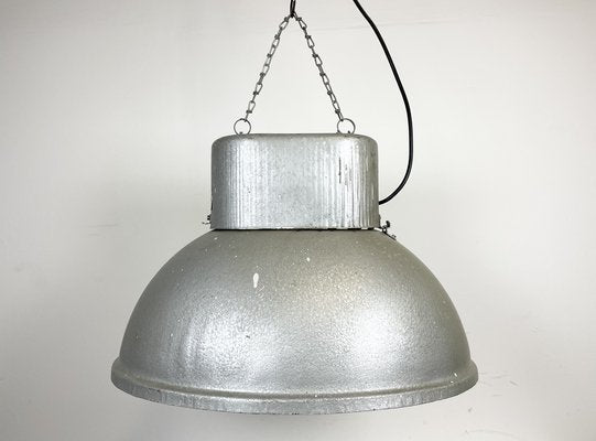 Large Oval Industrial Polish Factory Pendant Lamp from Mesko, 1970s-CGF-1373093