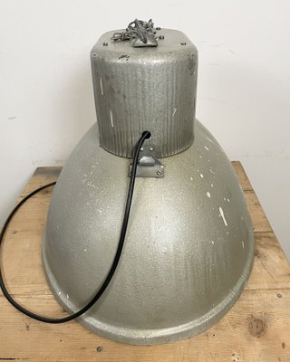 Large Oval Industrial Polish Factory Pendant Lamp from Mesko, 1970s-CGF-1373093