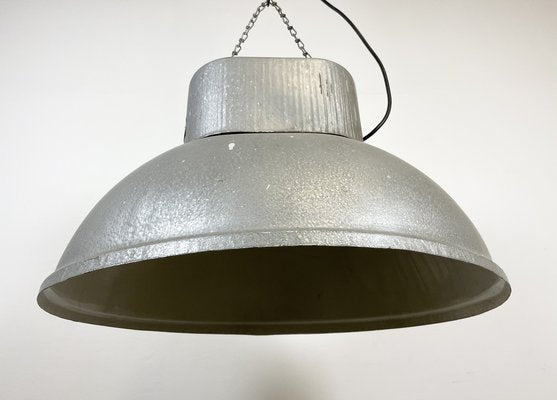 Large Oval Industrial Polish Factory Pendant Lamp from Mesko, 1970s-CGF-1373093