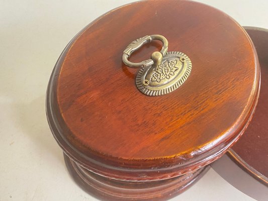 Large Oval Jewelry Box with Internal Compartments, France, 19th Century-UR-1761237