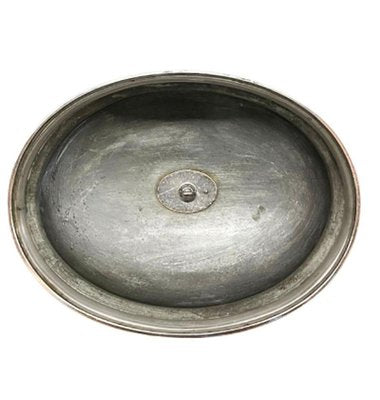 Large Oval Silver Plated Domed Dish or Food Cover-UCH-1224879