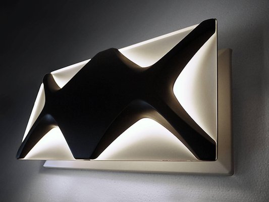 Large Oyster Light Panel by Dieter Witte & Rolf Krüger for Staff, 1968-DEK-932431