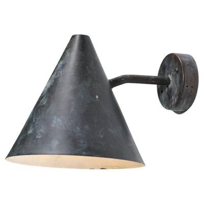 Large Patinated Tratten Wall Lamp by Hans Agne Jakobsson for Hans-Agne Jakobsson AB Markaryd, 1960s-YU-1312265