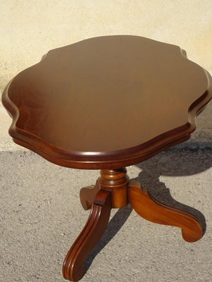 Large Pedestal Table with Violin-Shaped Top, 1980s-ABK-2022988