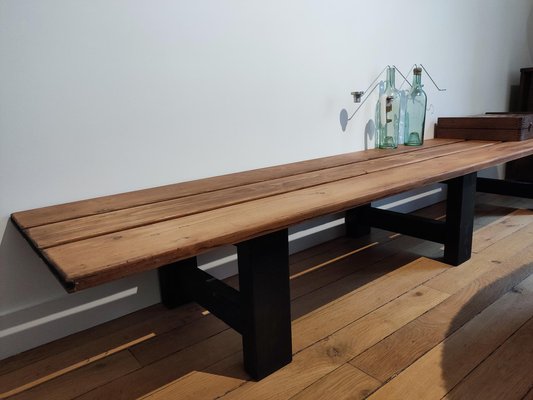 Large Pine Bench, 1950s-ILR-1822044