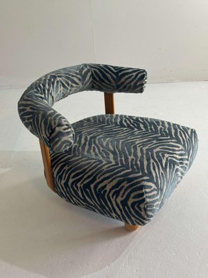 Large Pine Chair in Royal Blue Fabric-GNW-2028693