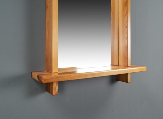 Large Pine Mirror in the style of Roland Wilhelmsson, Sweden, 1960s-VLO-1703198