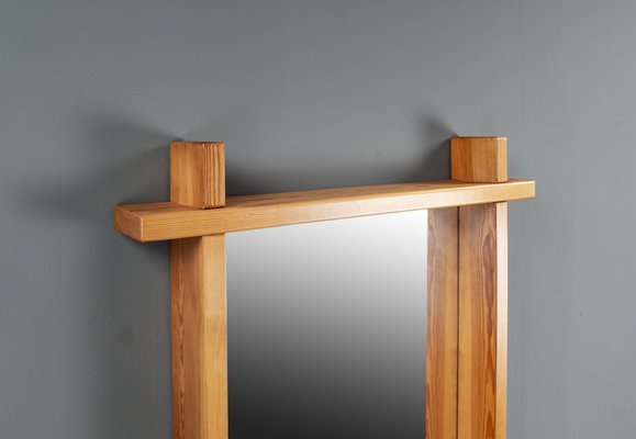 Large Pine Mirror in the style of Roland Wilhelmsson, Sweden, 1960s-VLO-1703198