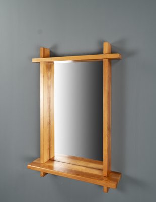 Large Pine Mirror in the style of Roland Wilhelmsson, Sweden, 1960s-VLO-1703198