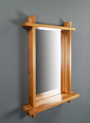 Large Pine Mirror in the style of Roland Wilhelmsson, Sweden, 1960s-VLO-1703198