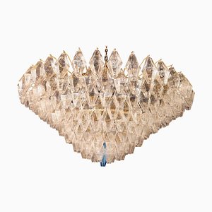 Large Poliedri Murano Glass Ceiling Light or Chandelier-MBH-1032336