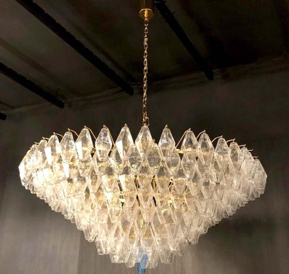 Large Poliedri Murano Glass Ceiling Lights or Chandeliers, Set of 2-MBH-1032671