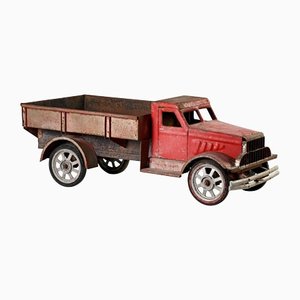 Large Polychrome Painted Metal Model of a Lorry-TDA-1376356