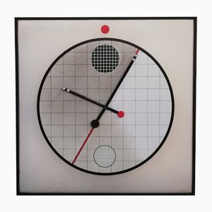 Large Postmodern Morphos Clock by Kurt B. Del Banco for Acerbis-UIW-1235925