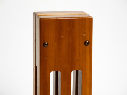 Large Postmodern Table Clock in Cherry Wood, 1980s-RR-1291055