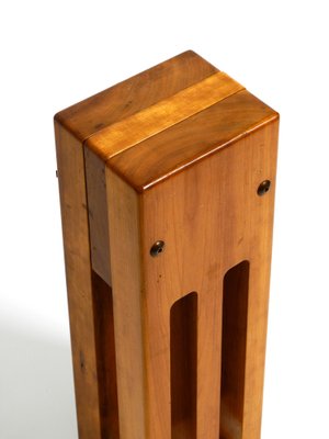 Large Postmodern Table Clock in Cherry Wood, 1980s-RR-1291055