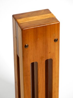 Large Postmodern Table Clock in Cherry Wood, 1980s-RR-1291055