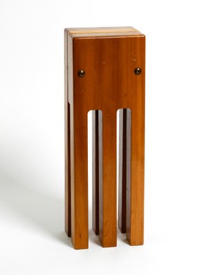 Large Postmodern Table Clock in Cherry Wood, 1980s-RR-1291055