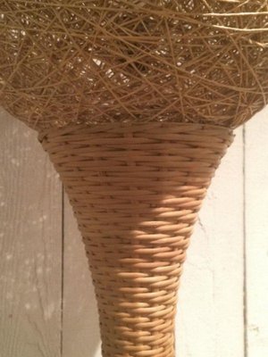 Large Rattan Lamp, 1970s-BA-1365705