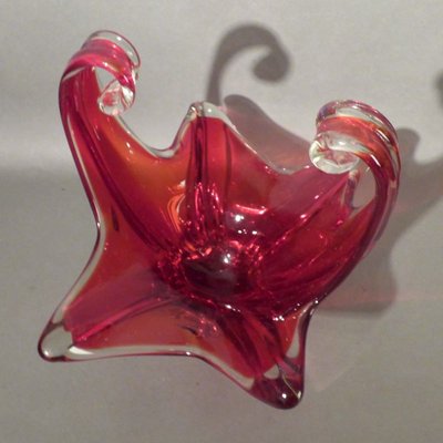 Large Red Murano Glass Bowl from Made Murano Glass-WK-1005532