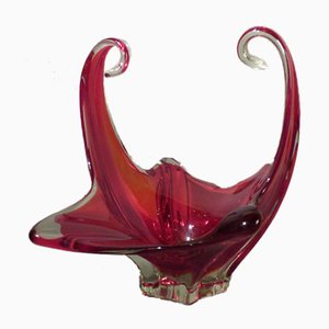 Large Red Murano Glass Bowl from Made Murano Glass-WK-1005532