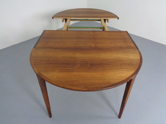 Large Rosewood Extendable Dining Table by Henry Rosengren Hansen for Brande Mobelindustri, 1960s-RDW-1300222