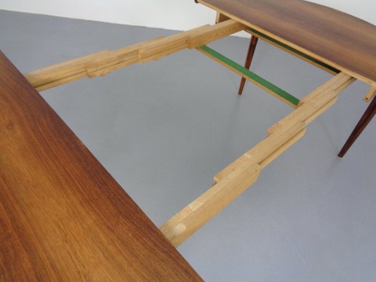 Large Rosewood Extendable Dining Table by Henry Rosengren Hansen for Brande Mobelindustri, 1960s-RDW-1300222