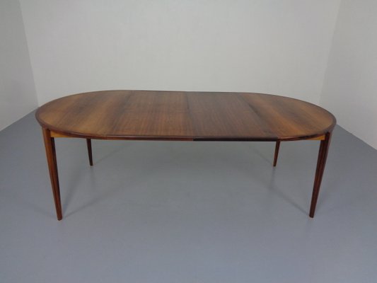 Large Rosewood Extendable Dining Table by Henry Rosengren Hansen for Brande Mobelindustri, 1960s-RDW-1300222