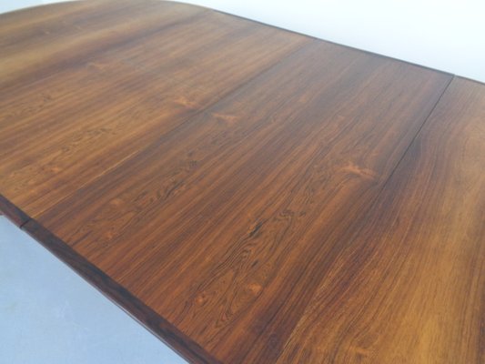 Large Rosewood Extendable Dining Table by Henry Rosengren Hansen for Brande Mobelindustri, 1960s-RDW-1300222