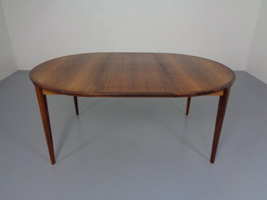 Large Rosewood Extendable Dining Table by Henry Rosengren Hansen for Brande Mobelindustri, 1960s-RDW-1300222