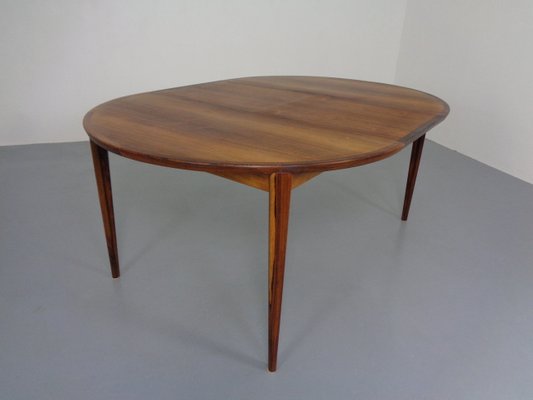 Large Rosewood Extendable Dining Table by Henry Rosengren Hansen for Brande Mobelindustri, 1960s-RDW-1300222