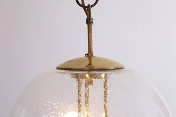 Large Round Brass Sputnik Chandelier or Pendant Lamp from Doria Leuchten, 1960s-VLZ-632133