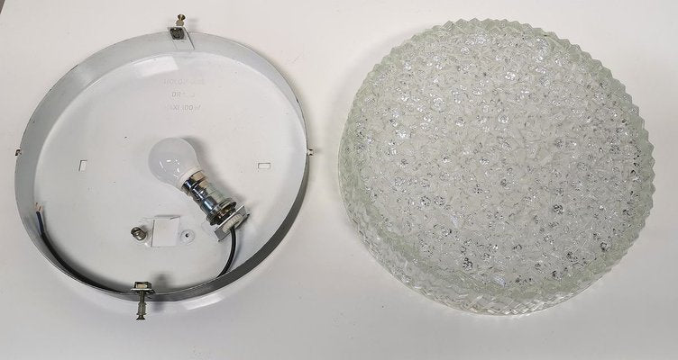 Large Round Dr. 100 60 Sconce from Holophane, 1960s-PHZ-627331